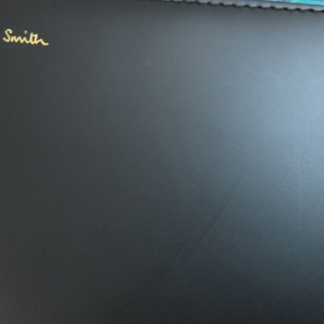 Paul Smith Long Wallet Purse leather black Multistripe