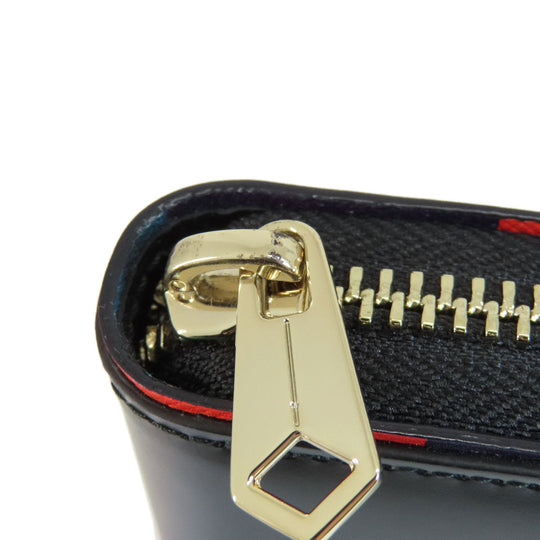 Paul Smith Long Wallet Purse leather black Multistripe