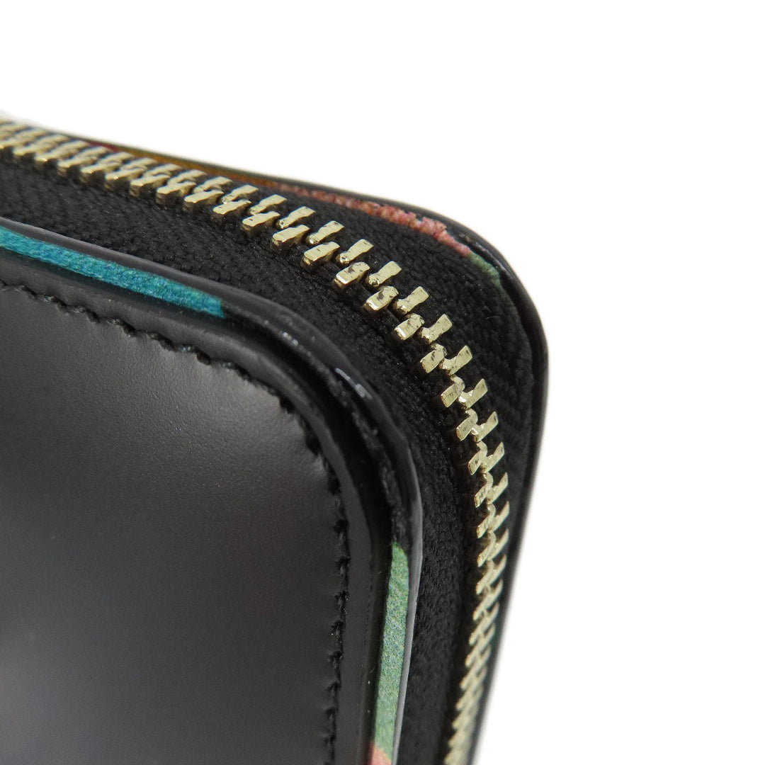 Paul Smith Long Wallet Purse leather black Multistripe