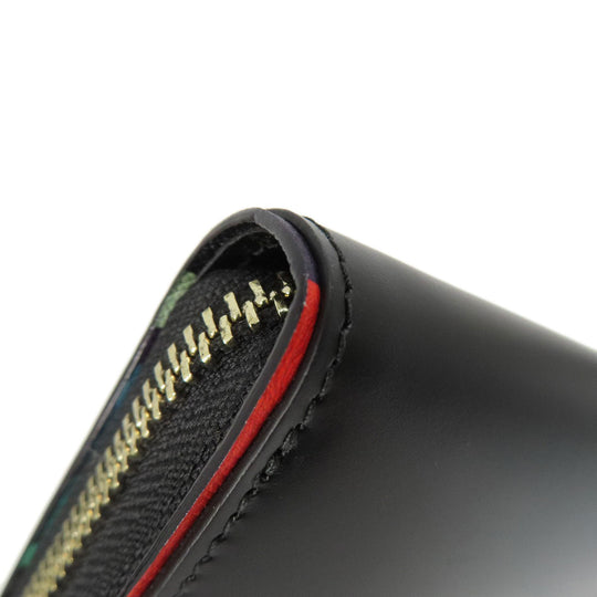 Paul Smith Long Wallet Purse leather black Multistripe