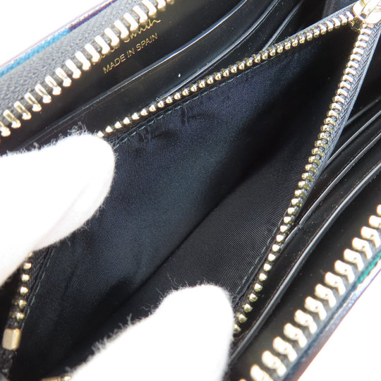 Paul Smith Long Wallet Purse leather black Multistripe