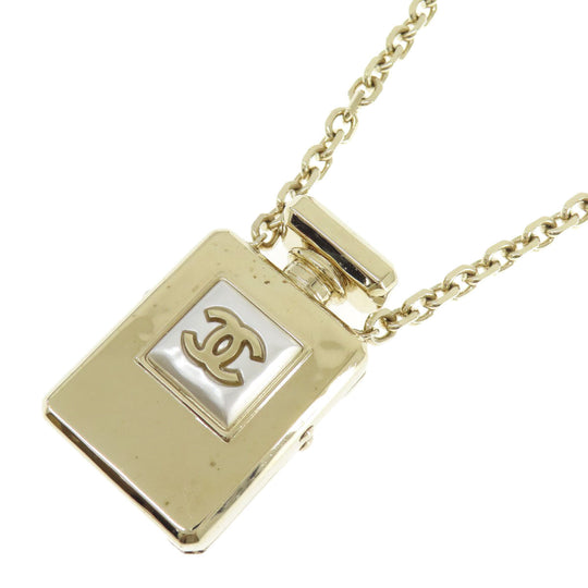 CHANEL Necklace metallic gold Bottle Necklace COCO Mark Women Used Authentic