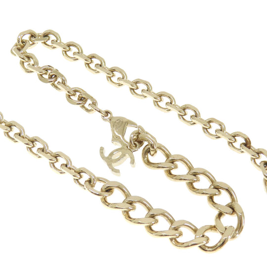 CHANEL Necklace metallic gold Bottle Necklace COCO Mark Women Used Authentic