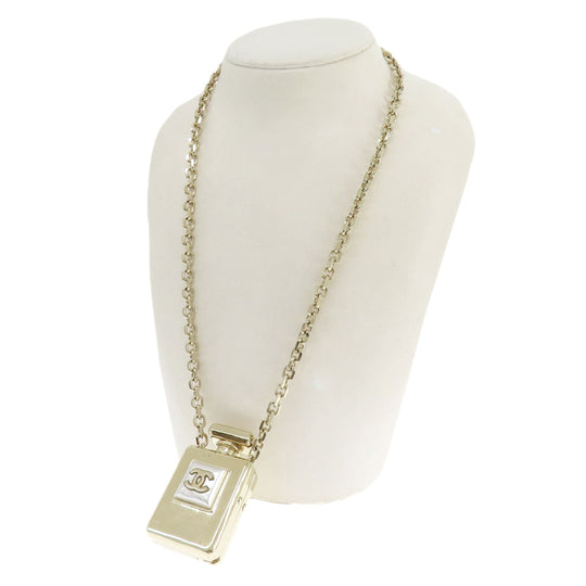 CHANEL Necklace metallic gold Bottle Necklace COCO Mark Women Used Authentic