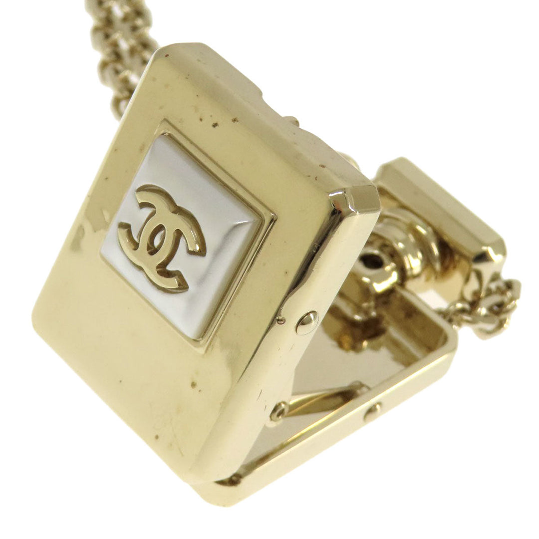 CHANEL Necklace metallic gold Bottle Necklace COCO Mark Women Used Authentic