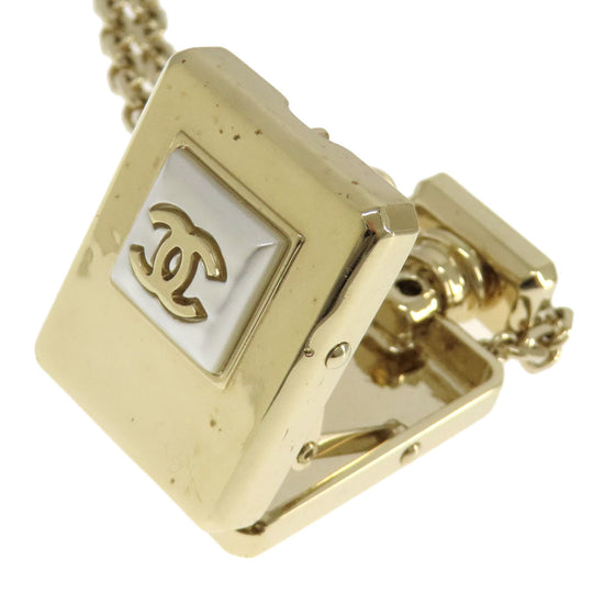 CHANEL Necklace metallic gold Bottle Necklace COCO Mark Women Used Authentic