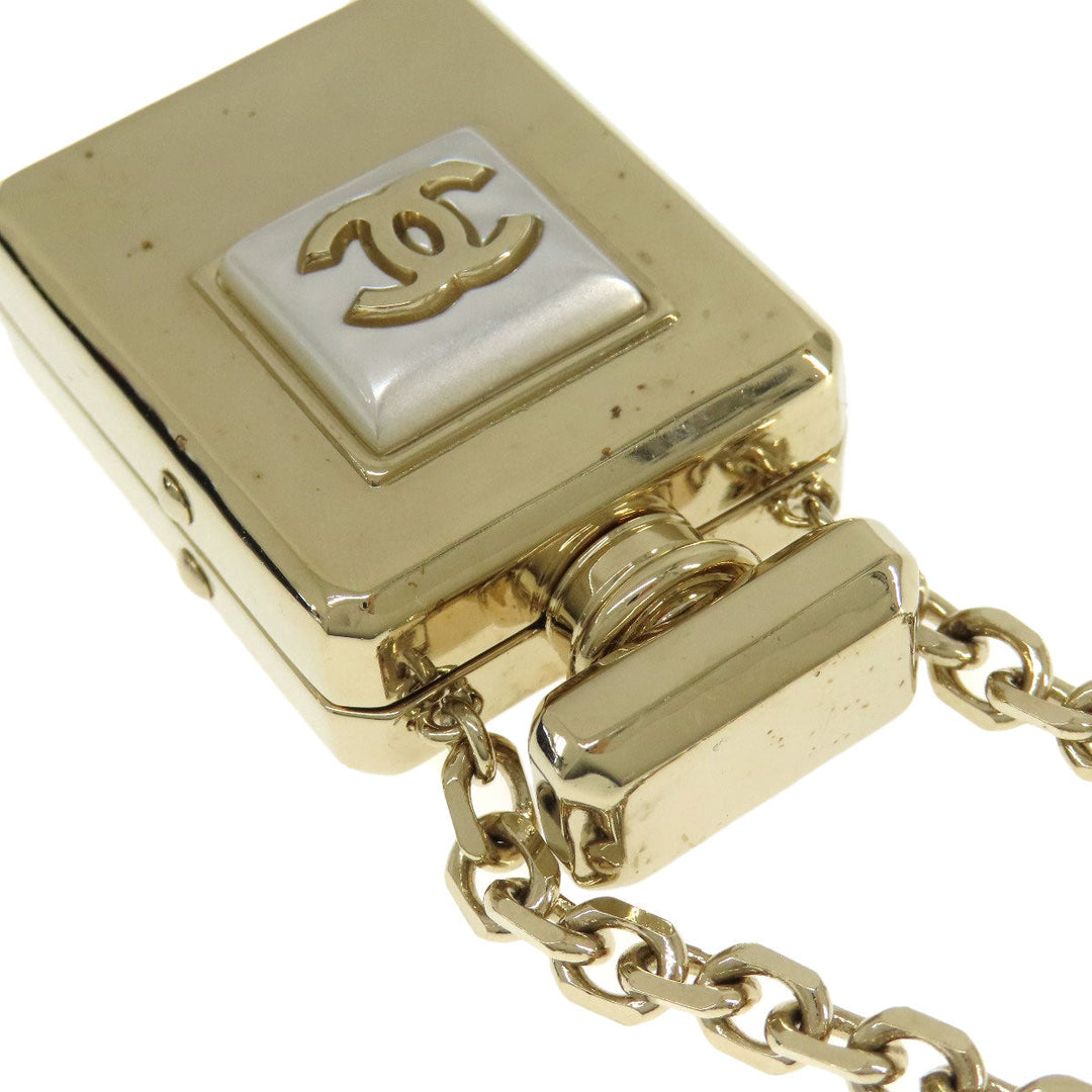 CHANEL Necklace metallic gold Bottle Necklace COCO Mark Women Used Authentic
