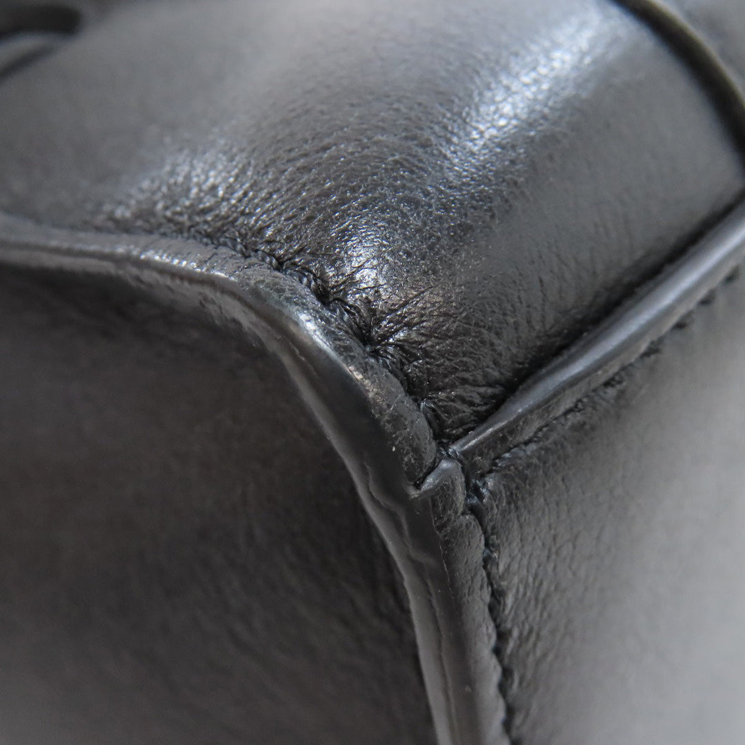 MULBERRY Handbag leather black 2WAY Women Used Authentic