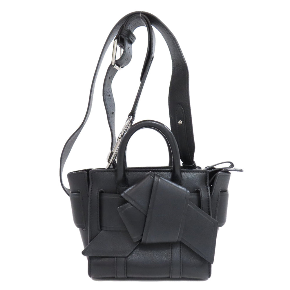 MULBERRY Handbag leather black 2WAY Women Used Authentic