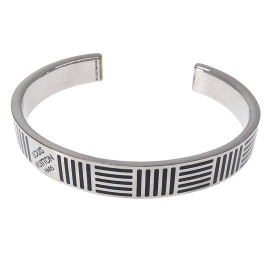 LOUIS VUITTON bracelet M62492 Brass, Enamel Silver Jonque Damier Colors mens(Unisex) Used Authentic