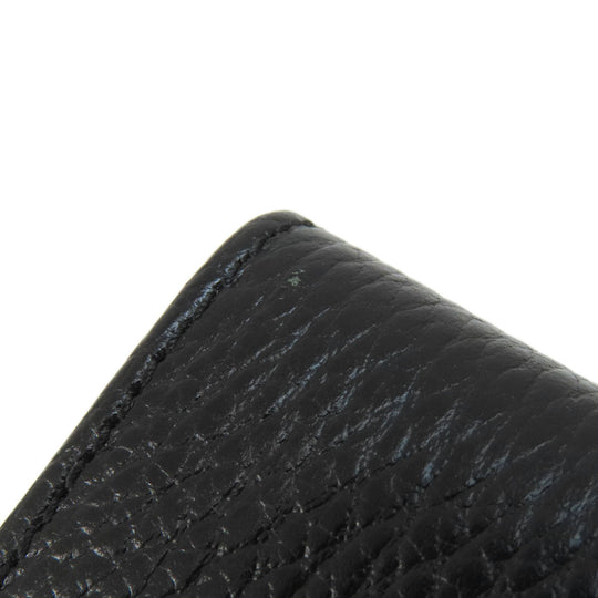 GUCCI Key case Key holder  456118 leather black GG Marmont Women Used Authentic