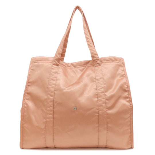 FENDI Tote Bag Nylon pink logo Women Used Authentic