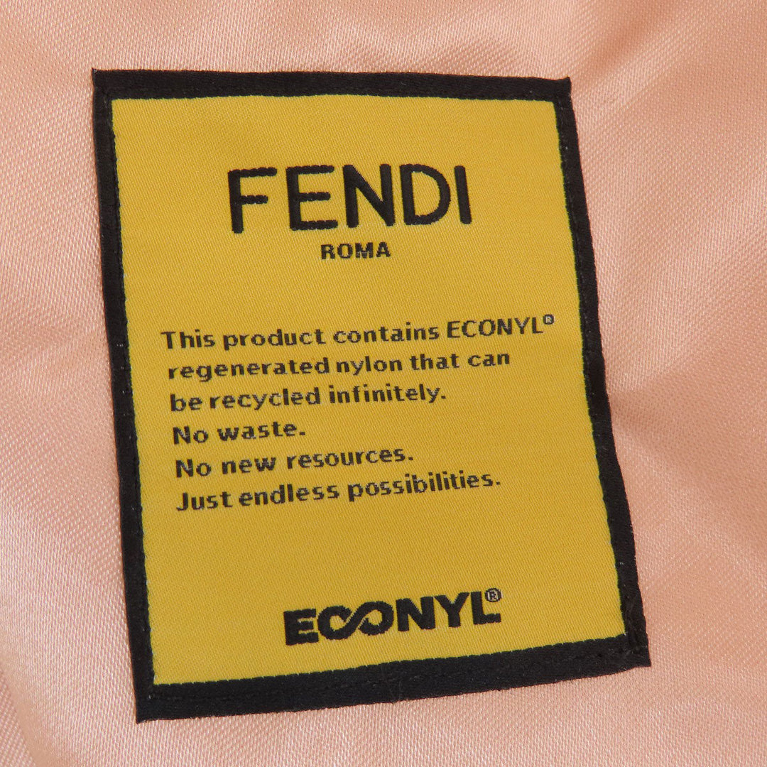 FENDI Tote Bag Nylon pink logo Women Used Authentic