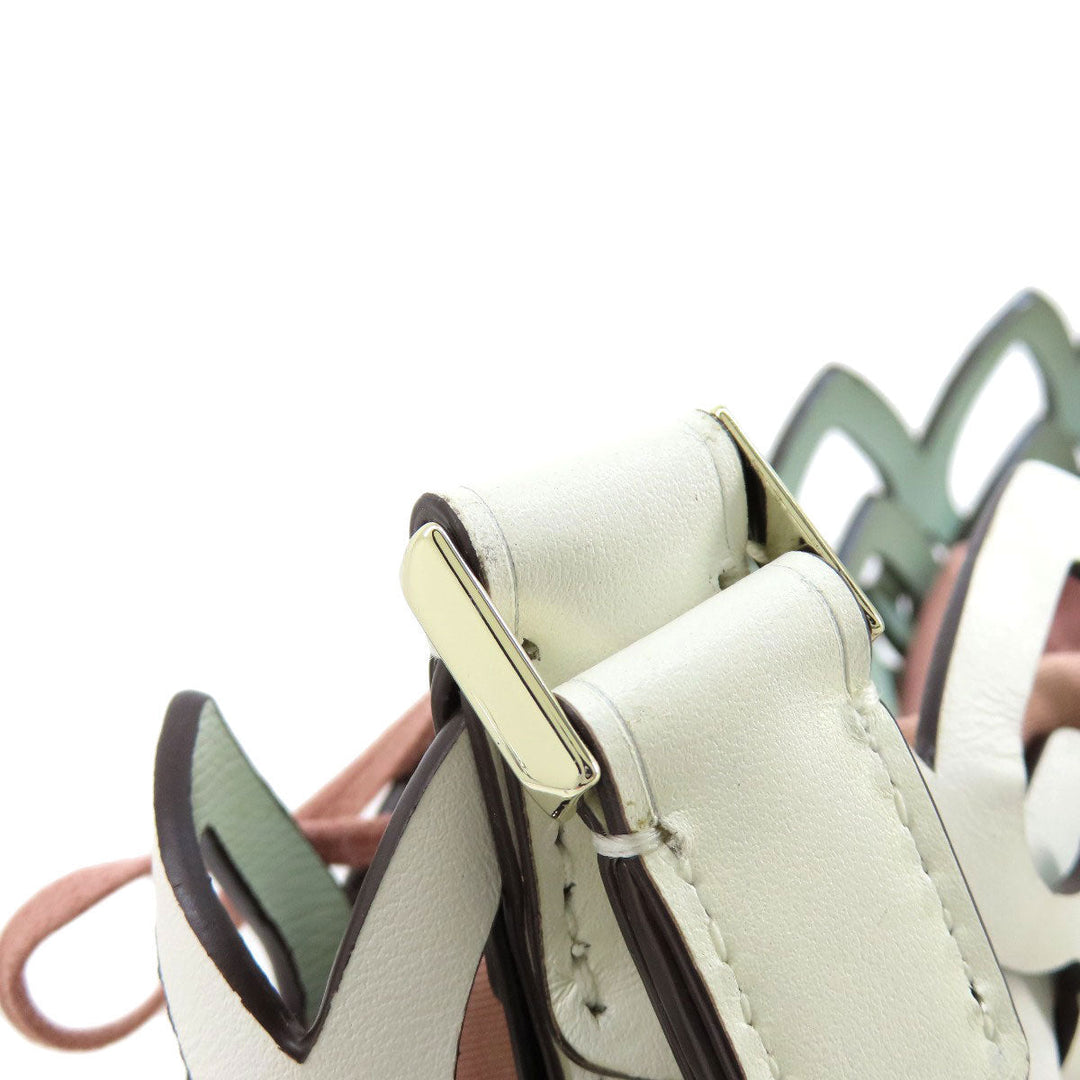 Kate Spade Tote Bag leather white one belt