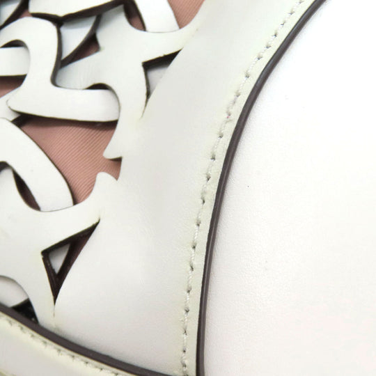 Kate Spade Tote Bag leather white one belt
