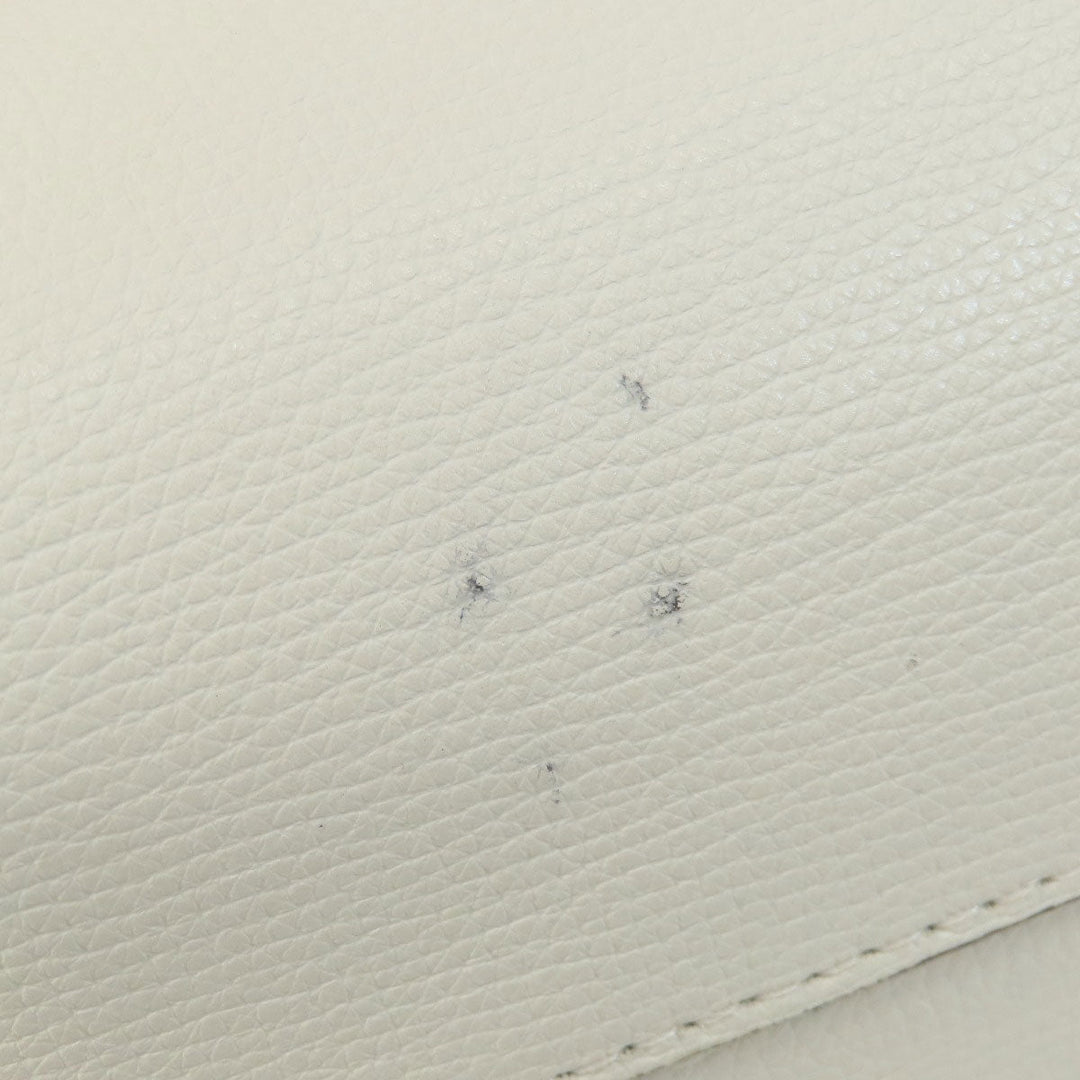 Kate Spade Tote Bag leather white logo Women Used Authentic