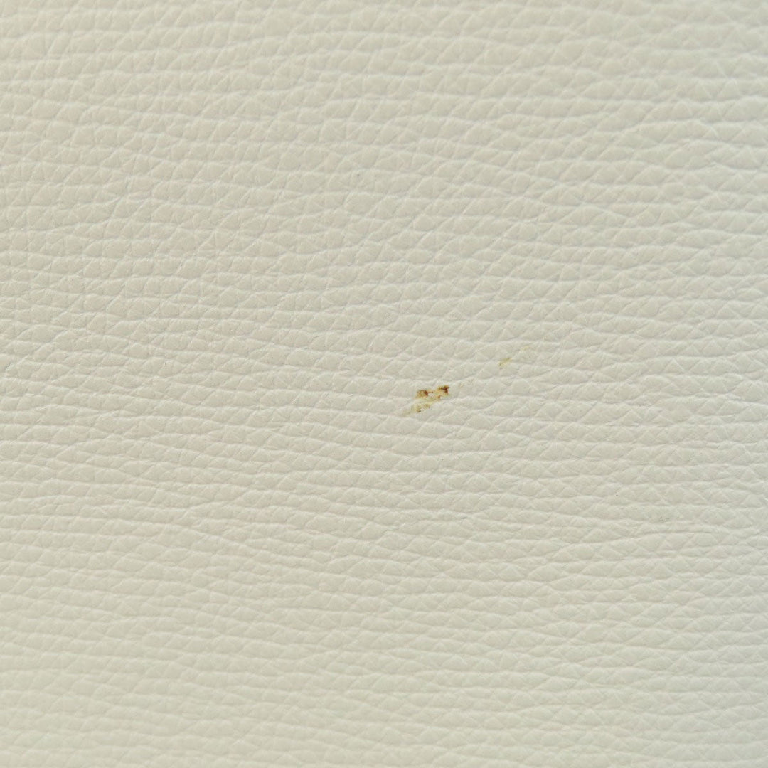 Kate Spade Tote Bag leather white logo Women Used Authentic