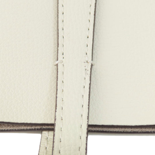 Kate Spade Tote Bag leather white logo Women Used Authentic