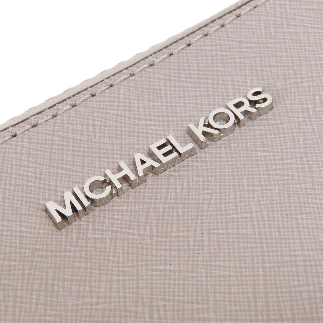 MICHAEL KORS Shoulder Bag PVC gray logo Women Used Authentic