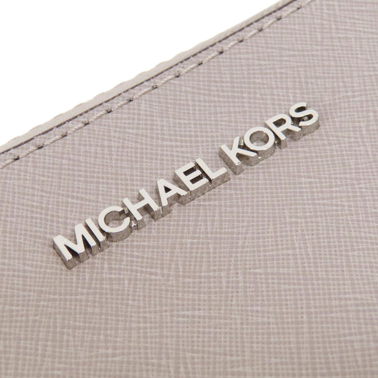 MICHAEL KORS Shoulder Bag PVC gray logo Women Used Authentic
