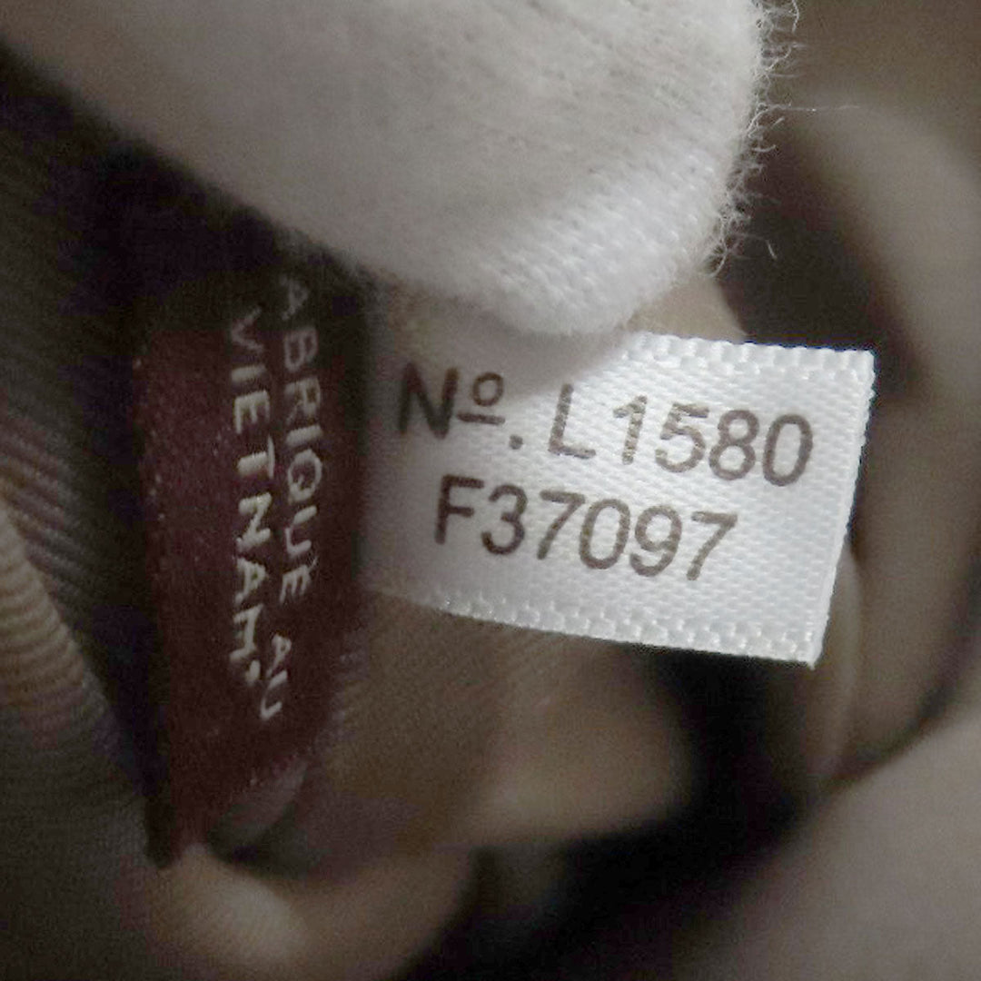 COACH Handbag F37097 leather beige Embossed 2WAY Women Used Authentic