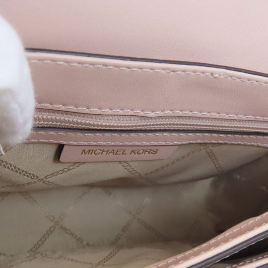 MICHAEL KORS Shoulder Bag leather pink logo Women Used Authentic