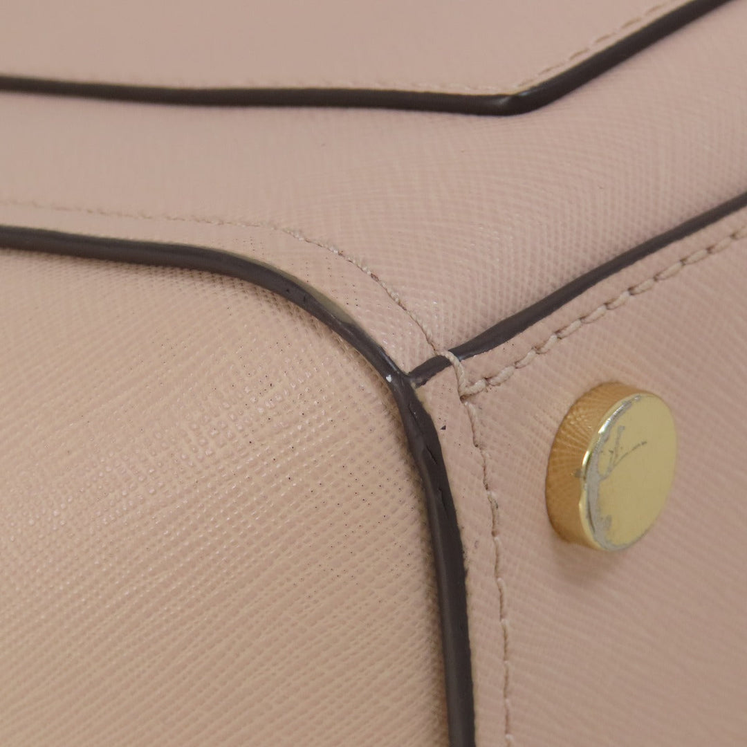 MICHAEL KORS Handbag leather pink 2WAY Women Used Authentic