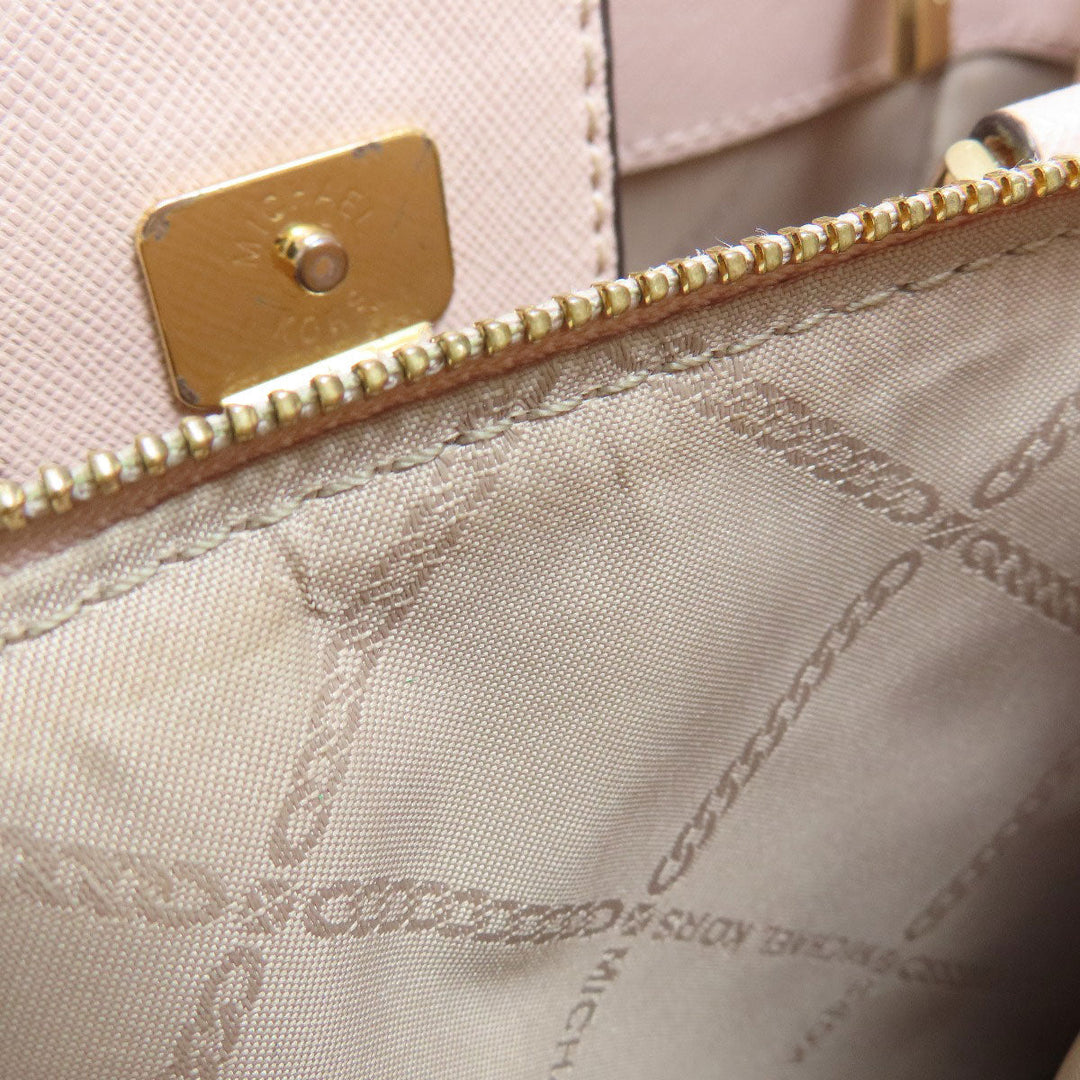MICHAEL KORS Handbag leather pink 2WAY Women Used Authentic