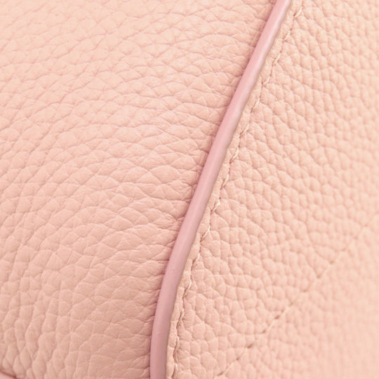 BURBERRY Shoulder Bag leather pink Bucket Bag 2WAY Women Used Authentic