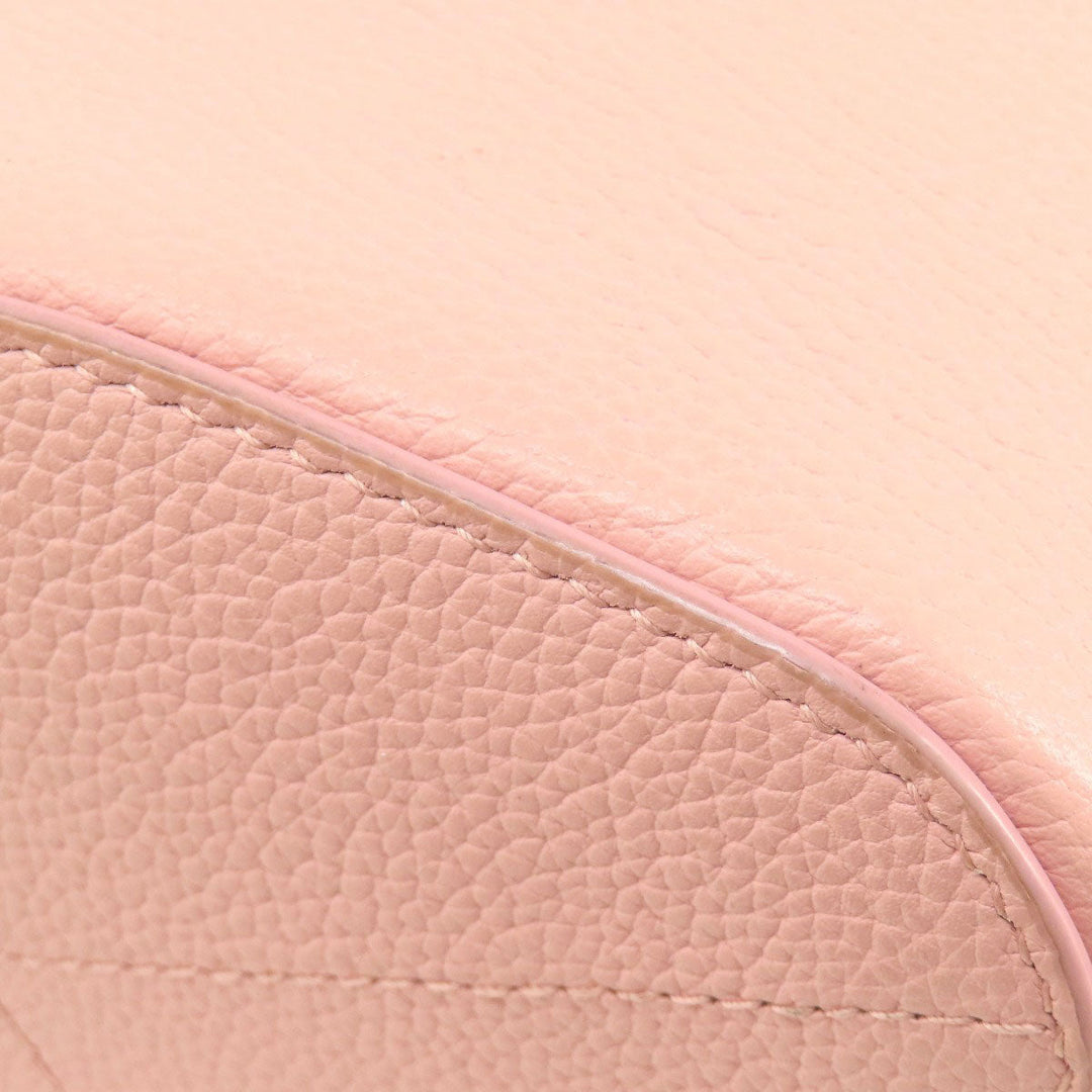 BURBERRY Shoulder Bag leather pink Bucket Bag 2WAY Women Used Authentic