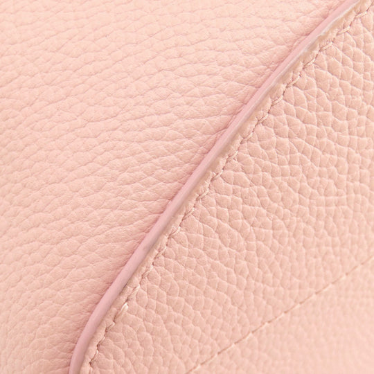 BURBERRY Shoulder Bag leather pink Bucket Bag 2WAY Women Used Authentic