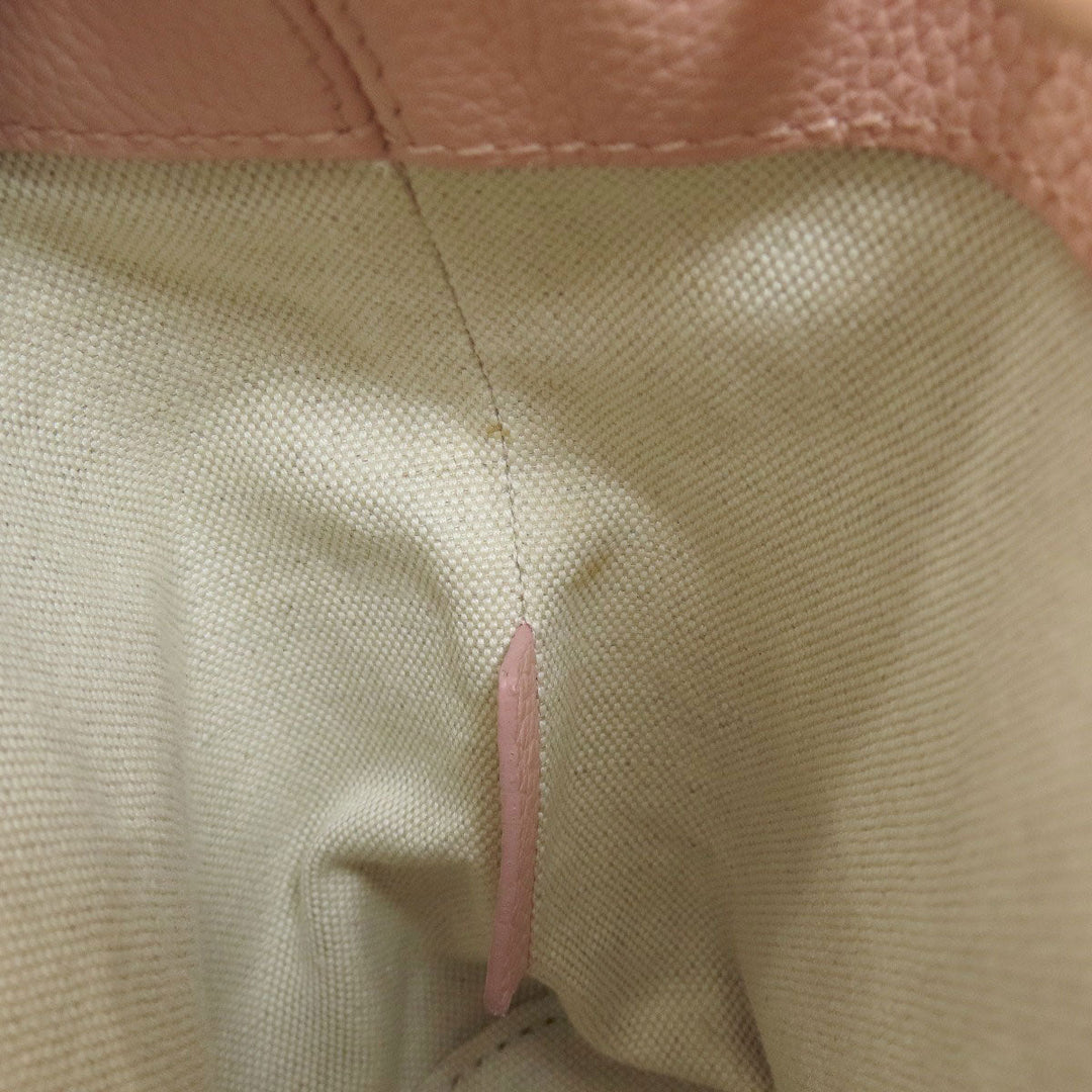BURBERRY Shoulder Bag leather pink Bucket Bag 2WAY Women Used Authentic
