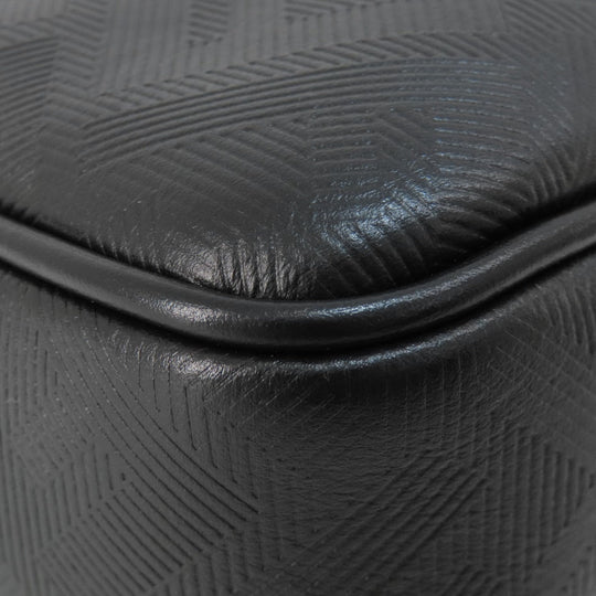 FENDI Shoulder Bag PVC black logo mens Used Authentic