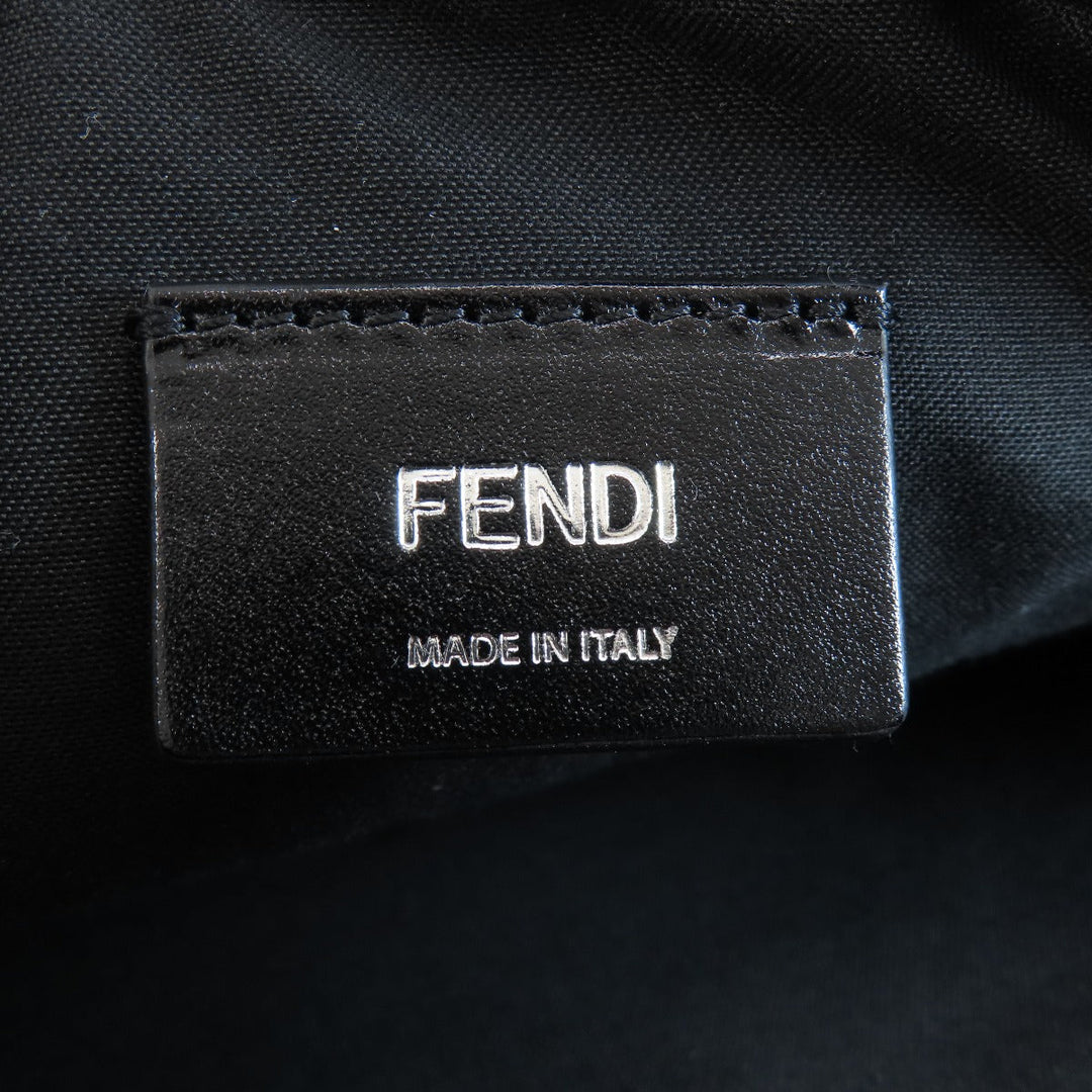 FENDI Shoulder Bag PVC black logo mens Used Authentic