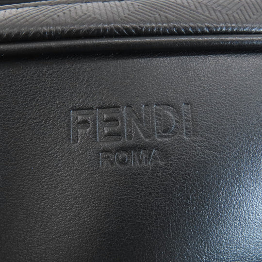 FENDI Shoulder Bag PVC black logo mens Used Authentic