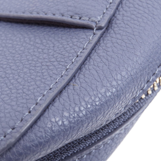 Paul Smith Sling bag leather blue logo Women Used Authentic