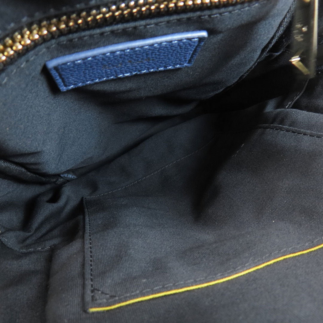 Paul Smith Sling bag leather blue logo Women Used Authentic