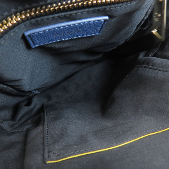 Paul Smith Sling bag leather blue logo Women Used Authentic