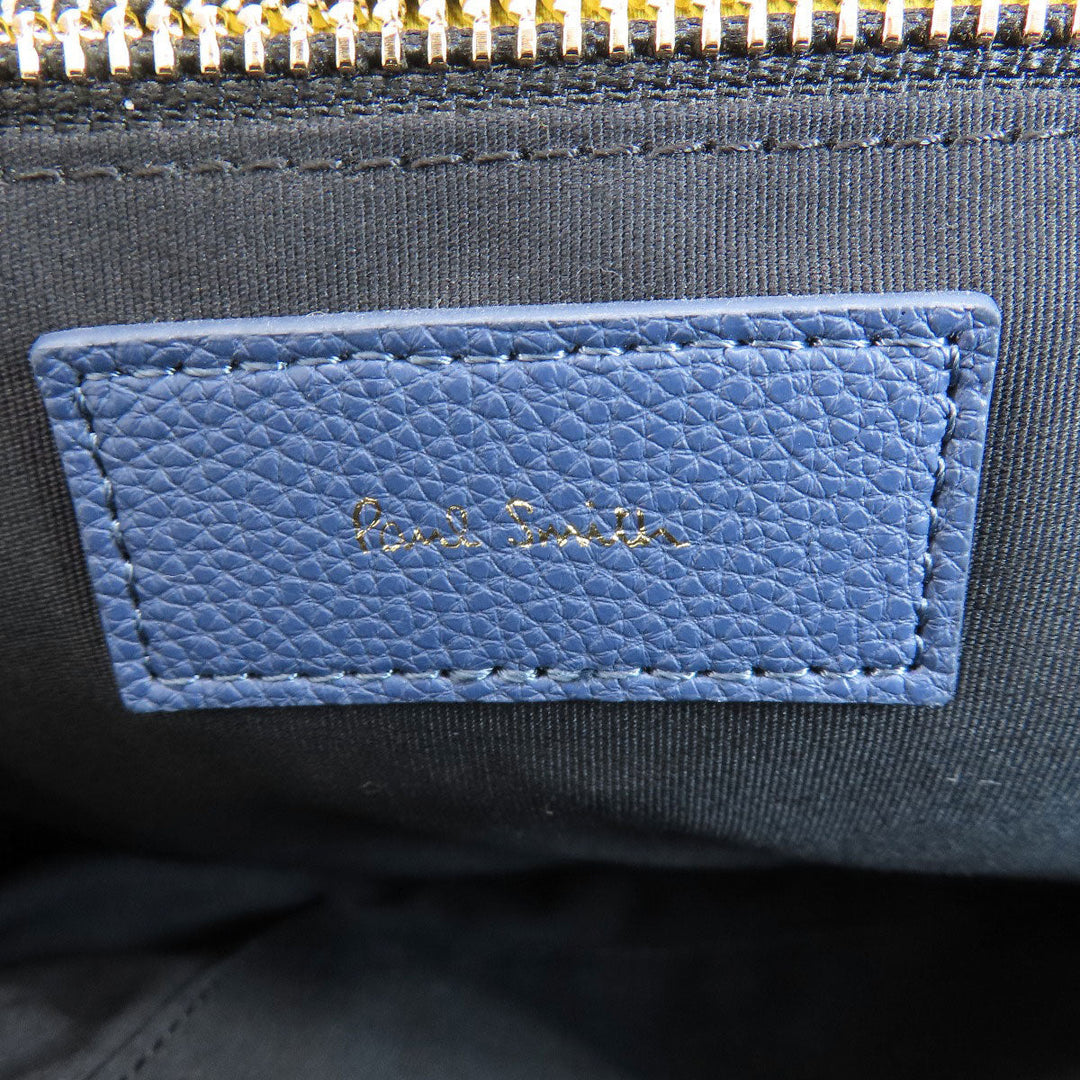 Paul Smith Sling bag leather blue logo Women Used Authentic