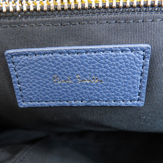 Paul Smith Sling bag leather blue logo Women Used Authentic