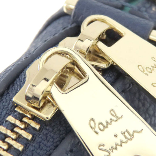 Paul Smith Sling bag leather blue logo Women Used Authentic