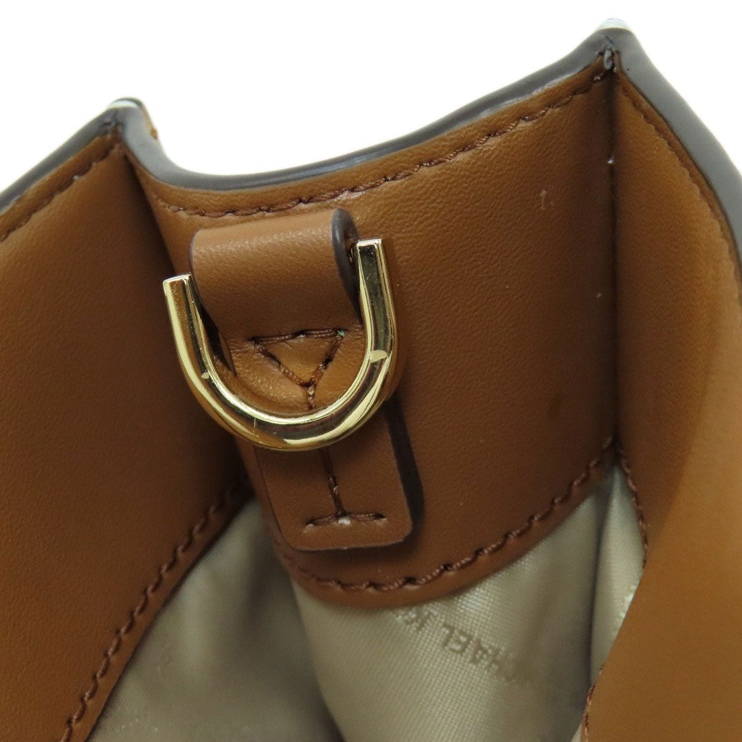 MICHAEL KORS Handbag PVC white MK Signature 2WAY Women Used Authentic