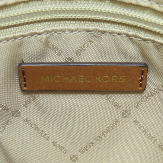 MICHAEL KORS Handbag PVC white MK Signature 2WAY Women Used Authentic