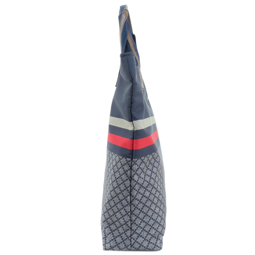 GUCCI Tote Bag 268112 Nylon Navy Diamante Women Used Authentic