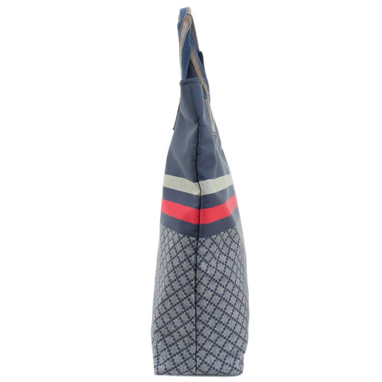 GUCCI Tote Bag 268112 Nylon Navy Diamante Women Used Authentic