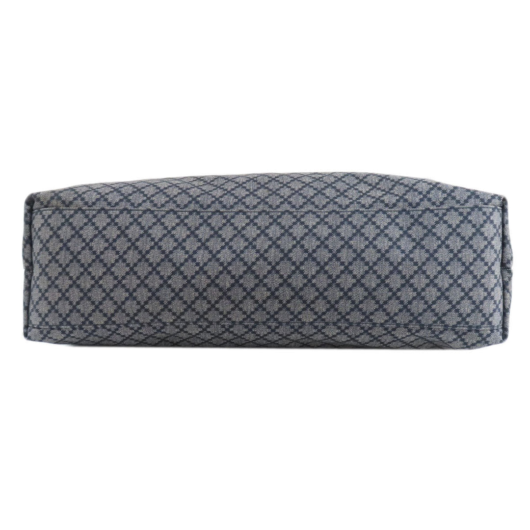 GUCCI Tote Bag 268112 Nylon Navy Diamante Women Used Authentic