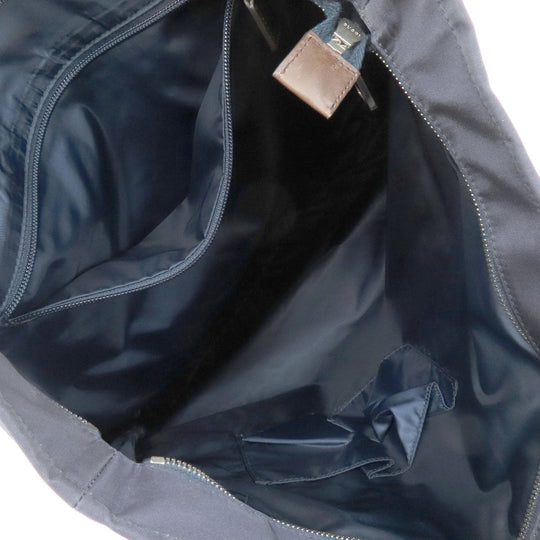 GUCCI Tote Bag 268112 Nylon Navy Diamante Women Used Authentic