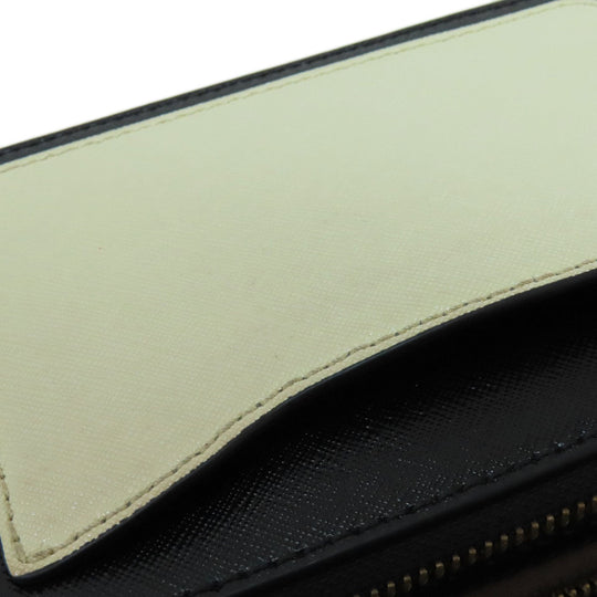 MARC JACOBS Shoulder Bag PVC white Snapshot Double J Women Used Authentic