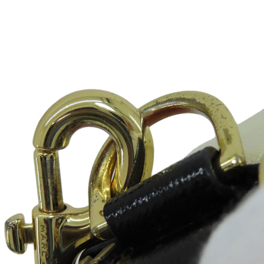 MARC JACOBS Shoulder Bag PVC white Snapshot Double J Women Used Authentic