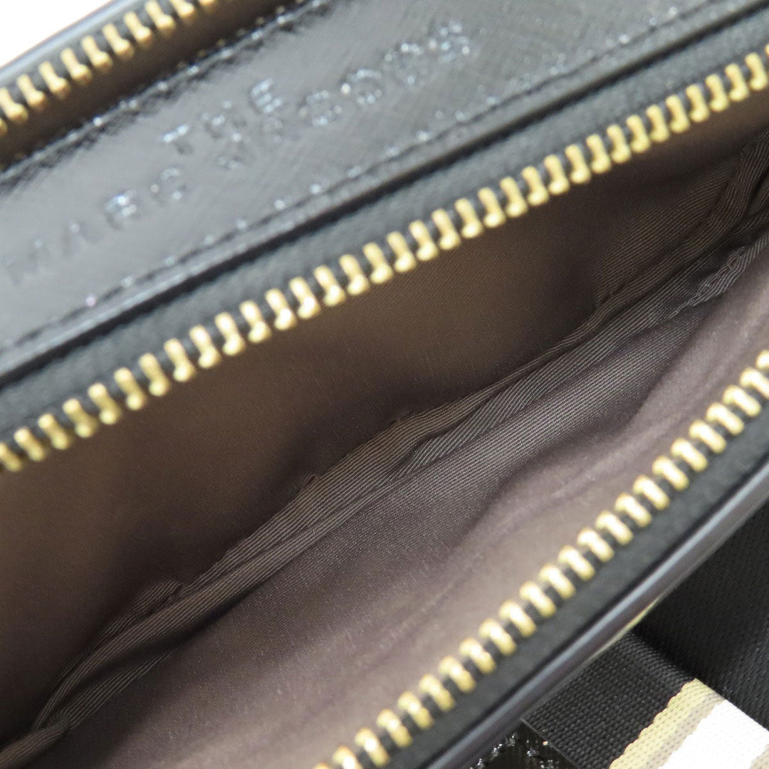 MARC JACOBS Shoulder Bag PVC white Snapshot Double J Women Used Authentic